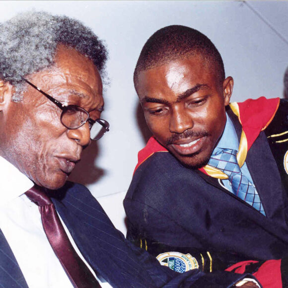 Prof Alfred Akpoveta Susu and Dr. Kingsley Abhulimen - The NPS winners 2004