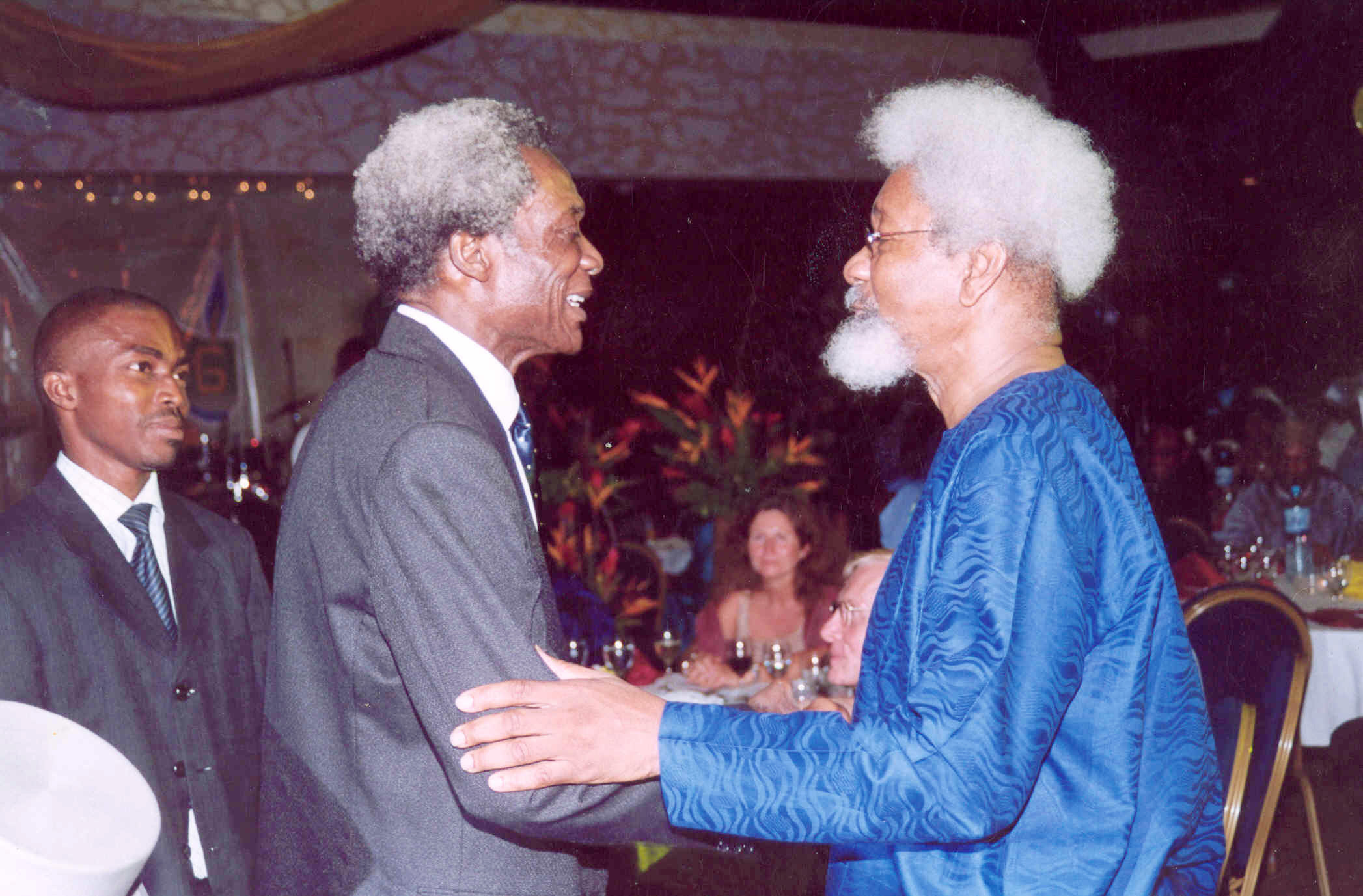 Prof Wole Soynka and Prof Alfred Akpoveta Susu